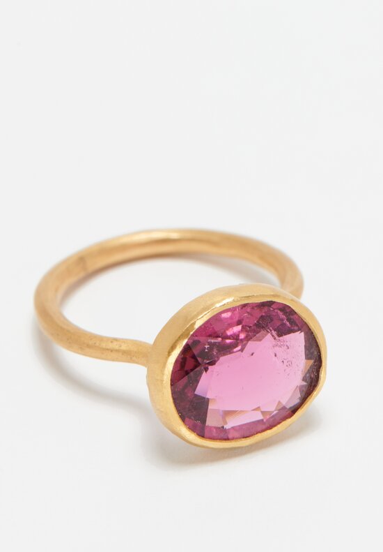 Margery Hirschey 22k, Pink Tourmaline Ring