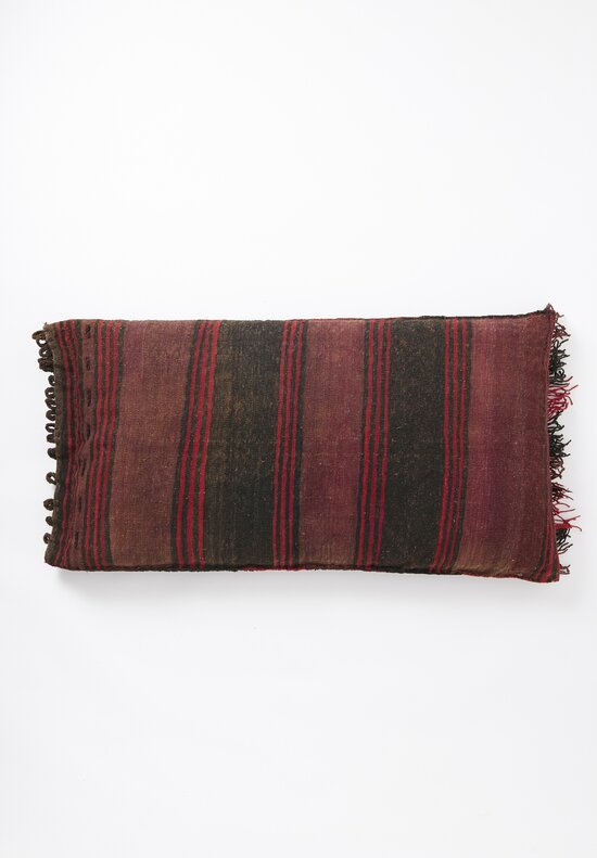 Antique and Vintage Baluch Loop Edge Saddlebag Pillow	