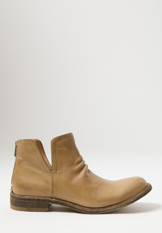 Officine Creative Leather Ignis T. Legrand Bootie in Taupe Brown	
