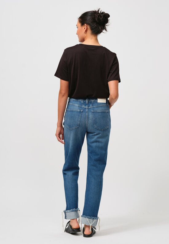 Closed Eco Denim, Straight Leg Roan Jeans in Mid Blue	