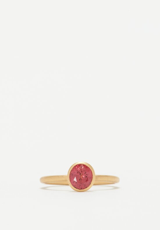 Kimberly Collins 18K Red Spinel Yumdrop Ring .97 Ct	