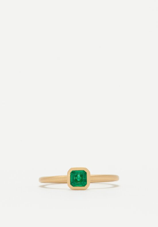 Kimberly Collins 18K Emerald Yumdrop Ring .38 Ct	