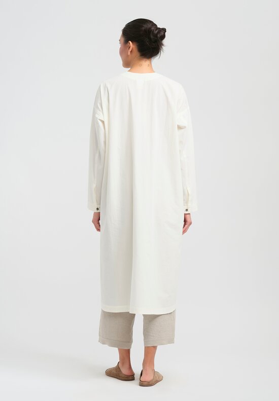 Jan-Jan Van Essche Cotton Shirting Tunic in White	