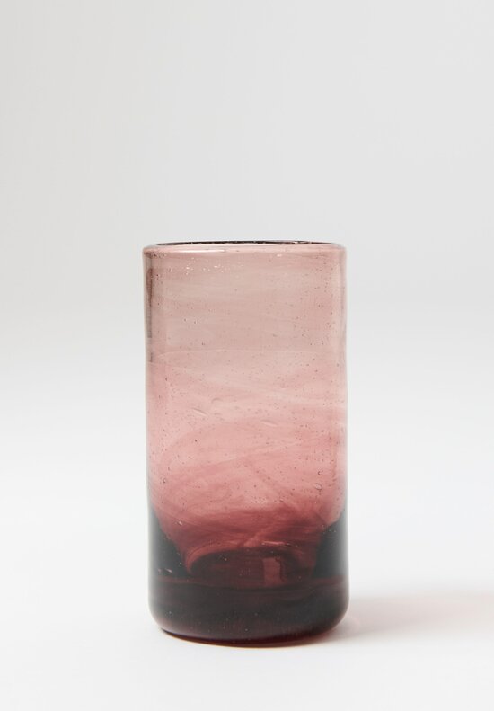 La Soufflerie Handblown Grand Murano Glass in Framboise Dark Pink