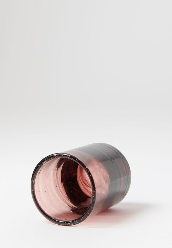 La Soufflerie Handblown Murano Moyen Glass in Framboise Dark Pink	