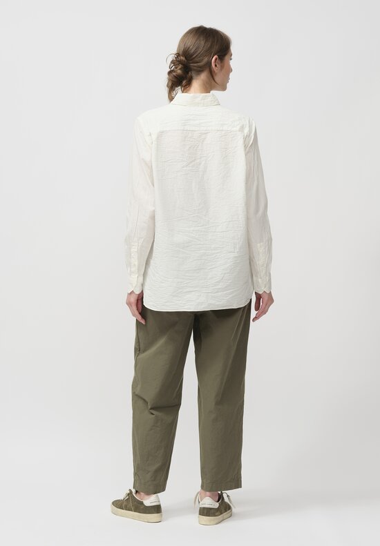 Casey Casey Paper Cotton Marie Shirt in White	