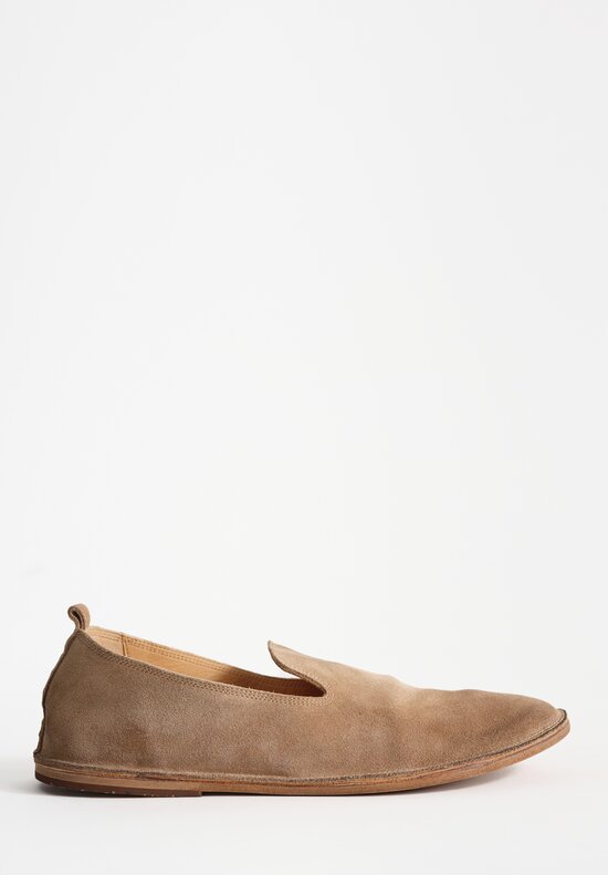 Marsèll Suede Strasacco Pantofola Shoe in Nocciola