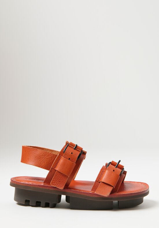 Trippen Review Sandal in Brandy Red