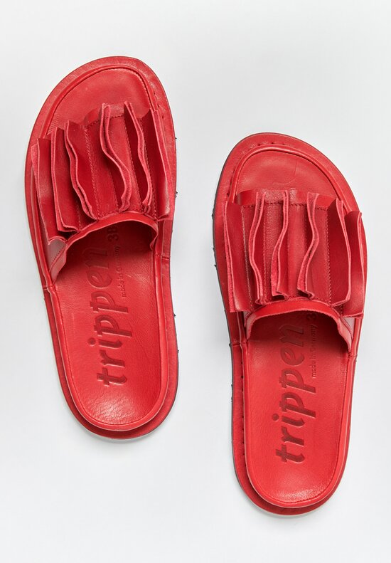 Trippen Slate Sandal in Red