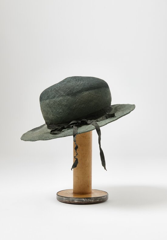 Horisaki Design & Handel Sisal Straw Hat in Green	