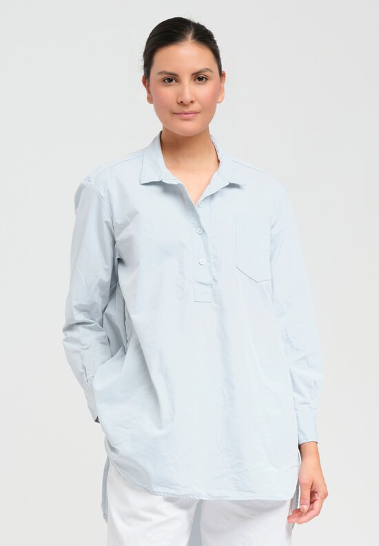 Bergfabel Cotton Tania Shirt in Water Blue	
