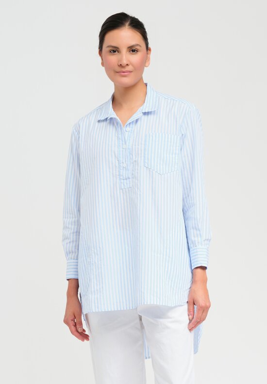 Bergfabel Cotton Tania Shirt in Blue Stripe	