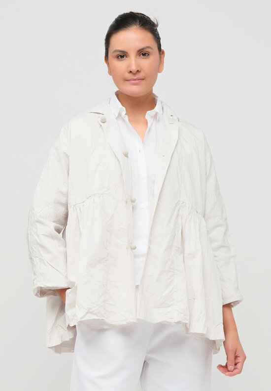 Daniela Gregis Washed Cotton Luglio Rosella Jacket in Sabbia Natural	