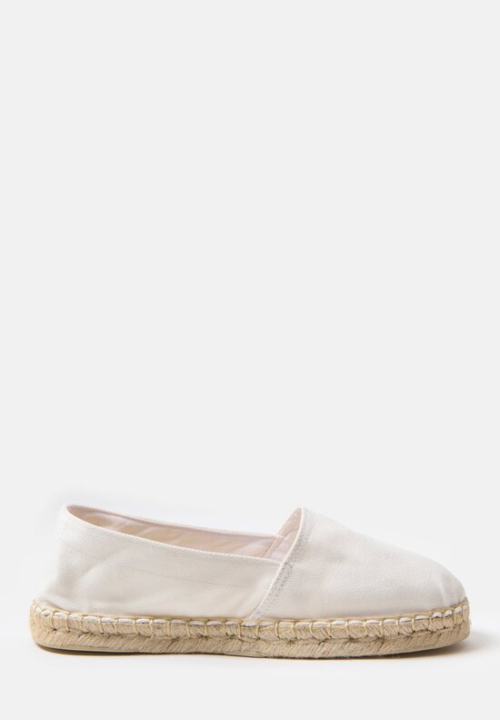 Daniela Gregis Linen Classic Espadrilles in Bianco White	