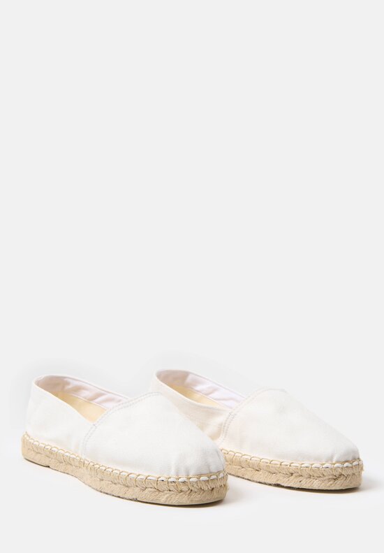Daniela Gregis Linen Classic Espadrilles in Bianco White	