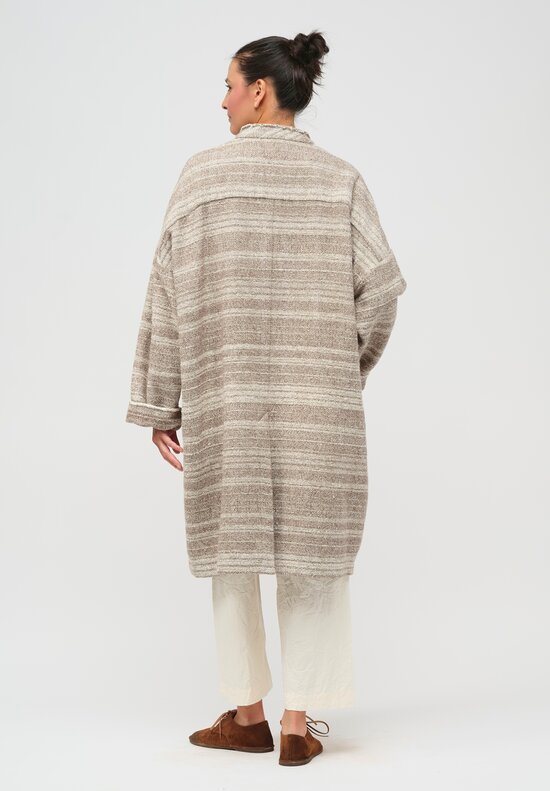 Cottle Earth Wall Orchestra Coat in Stucco Ecru Natural	