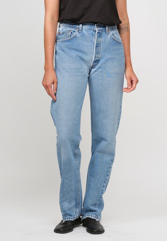 RE/DONE Cotton 90's Jean in Medium Wash Indigo	