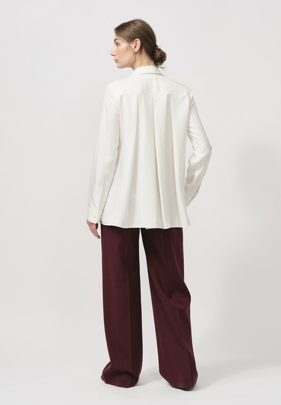 The Row Antone Pants in Burgudy Red	