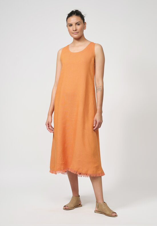 Antonelli Linen Novalis Dress in Orange	