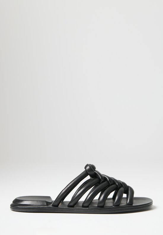 Officine Creative Leather Cybille Sandals in Black	