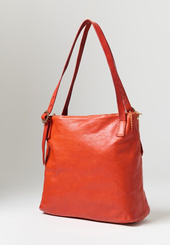 Campomaggi Ardesia Shopper Tote in Baked Orange	