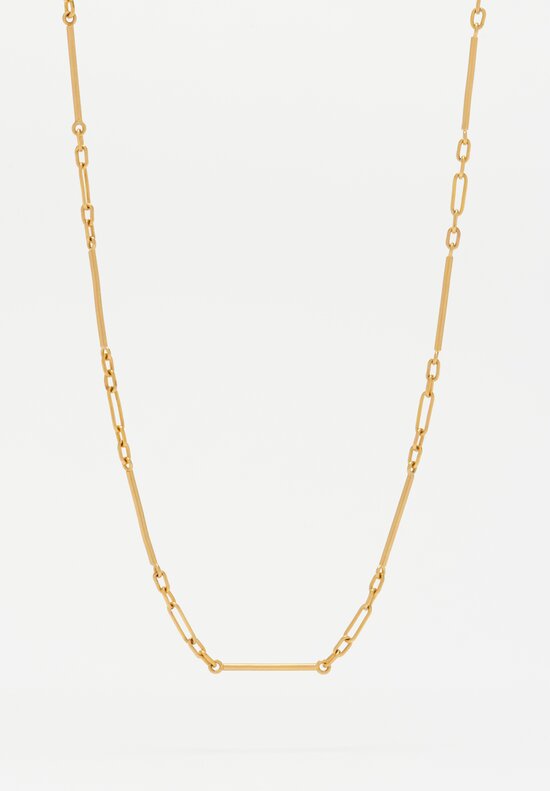 Lika Behar 22K, Handmade 'Twiga' Tube Chain Necklace	
