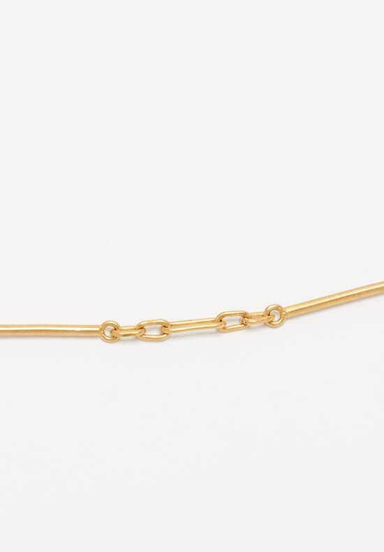Lika Behar 22K, Handmade 'Twiga' Tube Chain Necklace	