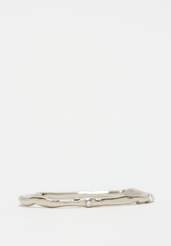 Dries Van Noten Set of Bangle Bracelets in Silver	