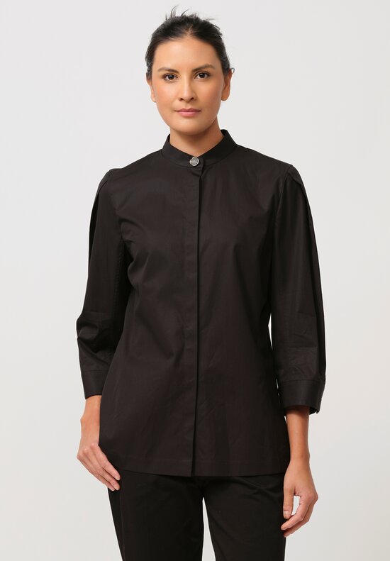 Jil Sander Cotton Saturday P.M. Shirt in Black	