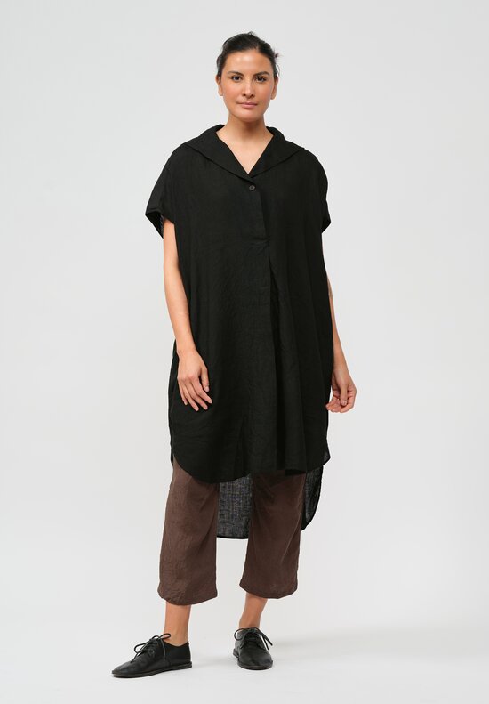 Forme d'Expression Woven Linen Tunic Egg Dress	