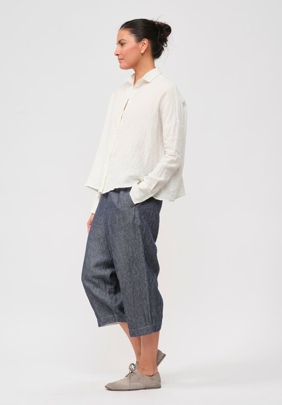 Forme d'Expression Woven Ramie & Linen Fisherman Pants	