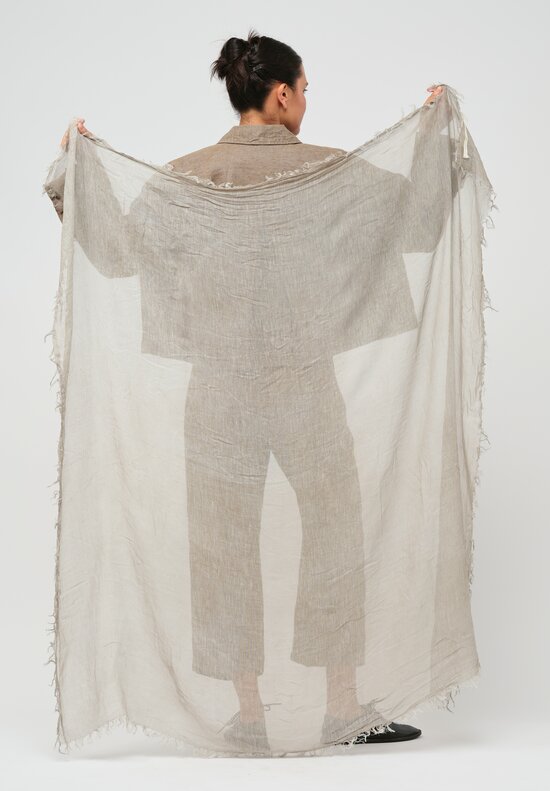 Forme d'Expression Woven Vanessa Scarf in Beige
