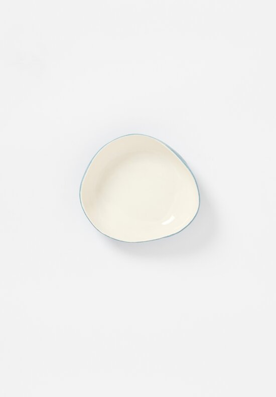 Bertozzi Handmade Porcelain Pebble Bowl in Azzurro