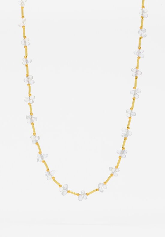 Greig Porter 18k, White Topaz Necklace	