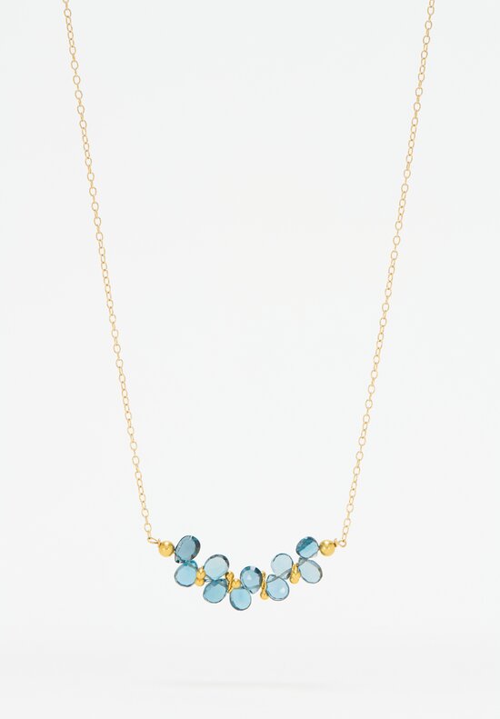 Greig Porter 18k, London Blue Cluster Necklace	