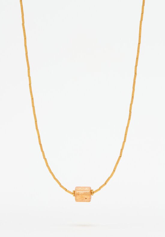 Greig Porter 18k, Imperial Topaz Bead Necklace	