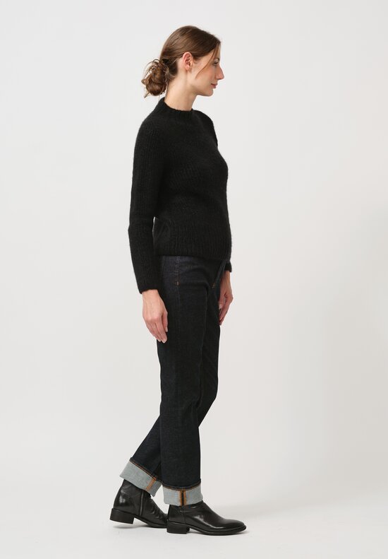 Wommelsdorff Hand Knit Willow Cashmere & Silk Sweater in Space	