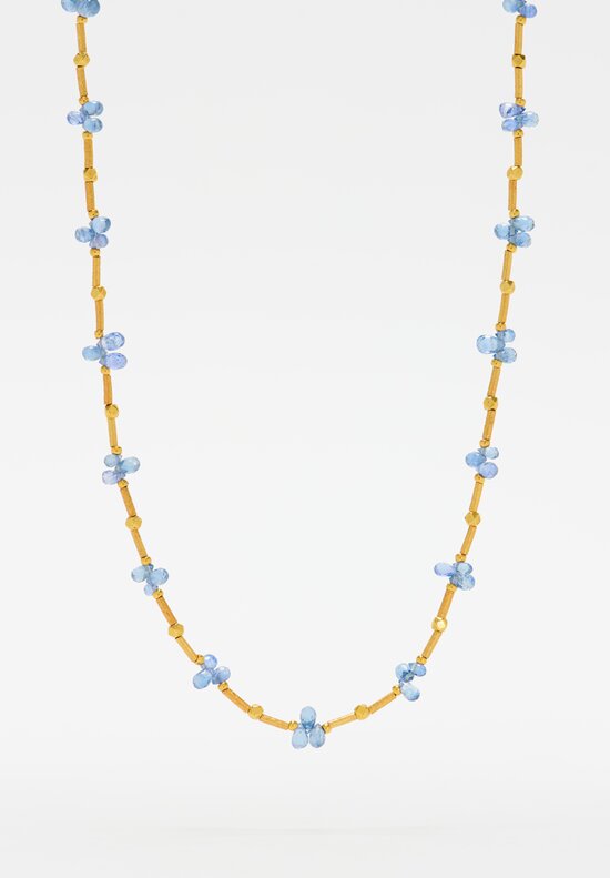 Greig Porter 18K, Aquamarine Bead Necklace	