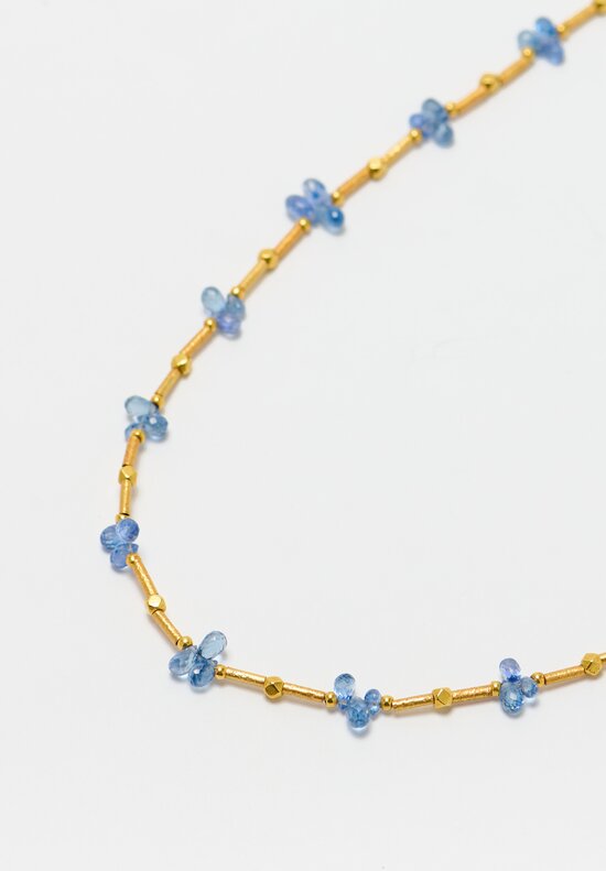 Greig Porter 18K, Aquamarine Bead Necklace	