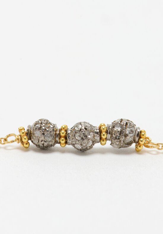 Greig Porter 18K, Diamond Beads Necklace	