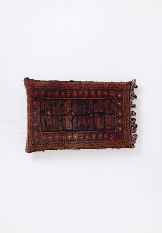 Antique and Vintage 1900 Pakistan Rug Pillow	