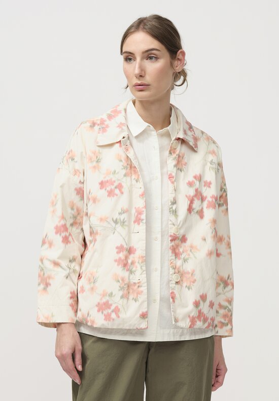 Casey Casey Cotton Ikat Juliette Jacket in Pretty Floral	
