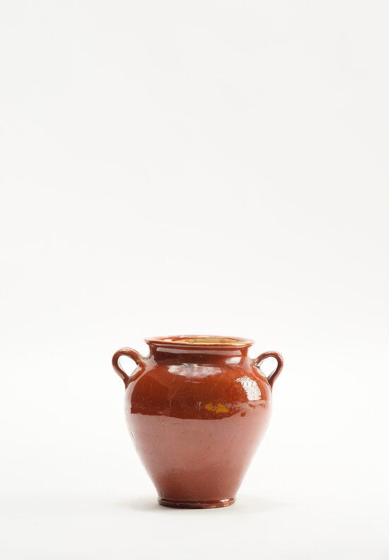 Antique French Confit Pot in Caramel	