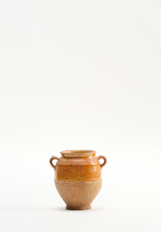 Antique French Confit Pot in Rust	