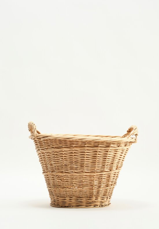 Antique French Handwoven Basket Natural II	
