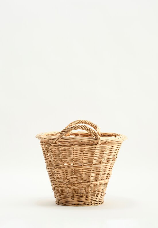 Antique French Handwoven Basket Natural II	