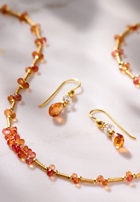 Greig Porter 18K Gold & Sapphire Droplets Necklace	