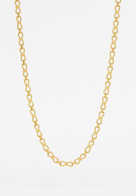 Denise Betesh 22K, Handmade Infinity Chain Necklace	