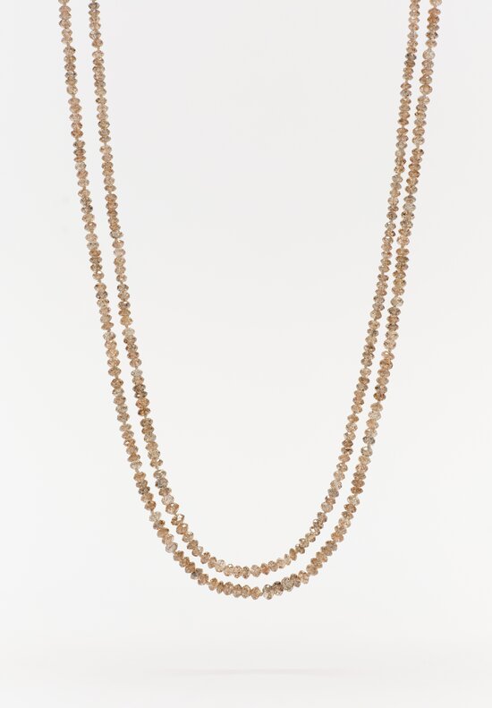 Denise Betesh 18K, 22K, Champagne Diamond Double Strand Necklace	