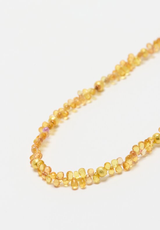 Greig Porter 18K, Orange Sapphire Necklace	